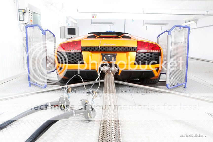 Lamborghini engine test mule Engineering an engine to reduce emissions