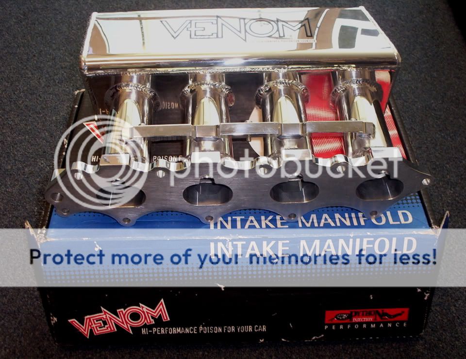 F/S Polished Venom Drag Intake Manifold & Fuel Rail for the H22A VTEC